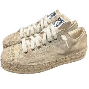 Anne Klein Gold Espadrille Sz 9